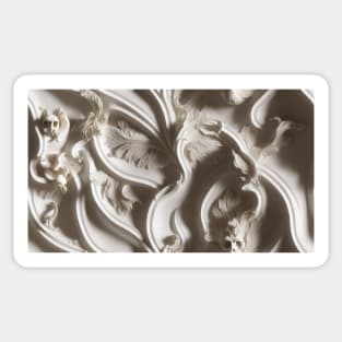 Ornamental Relief Carving Sticker